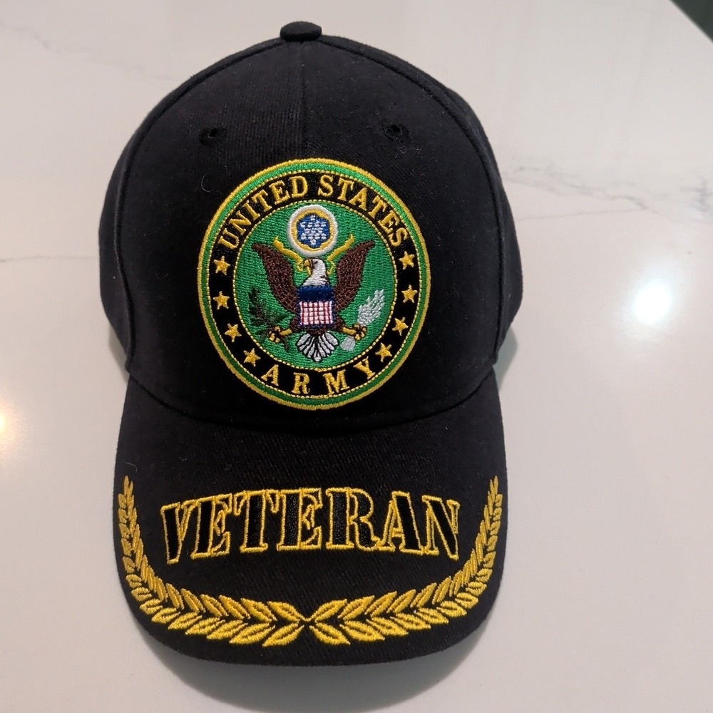 United States Army Official Licensed Veteran Hat With Adjustable Strap